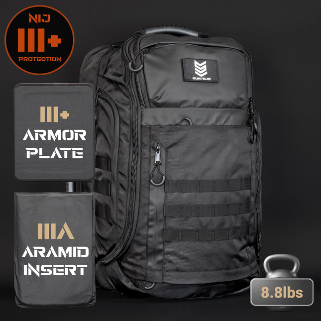 CARGO | Tactical Backpack with Aramid and Rifle Protection Armor Insert (III+ Equivalent)