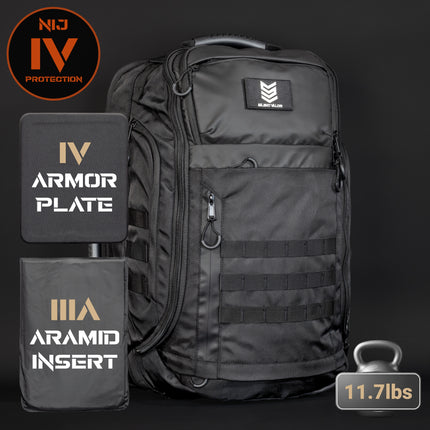 CARGO | Tactical Backpack with Aramid and Armor Piercing Armor Insert (NIJ IV Equivalent)
