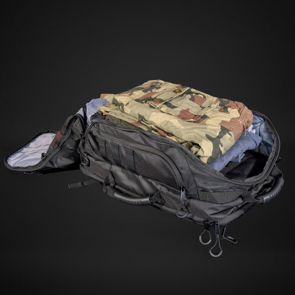 <strong>Main Compartment:</strong> Sized for 72-hour loadouts and field essentials