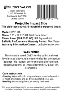 SHIELD IIIA Soft Armor