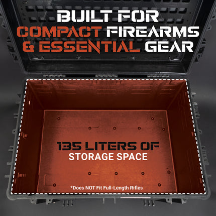 Sentinel Vault 135MT | Compact Airtight Firearm, Ammo & Tactical Storage